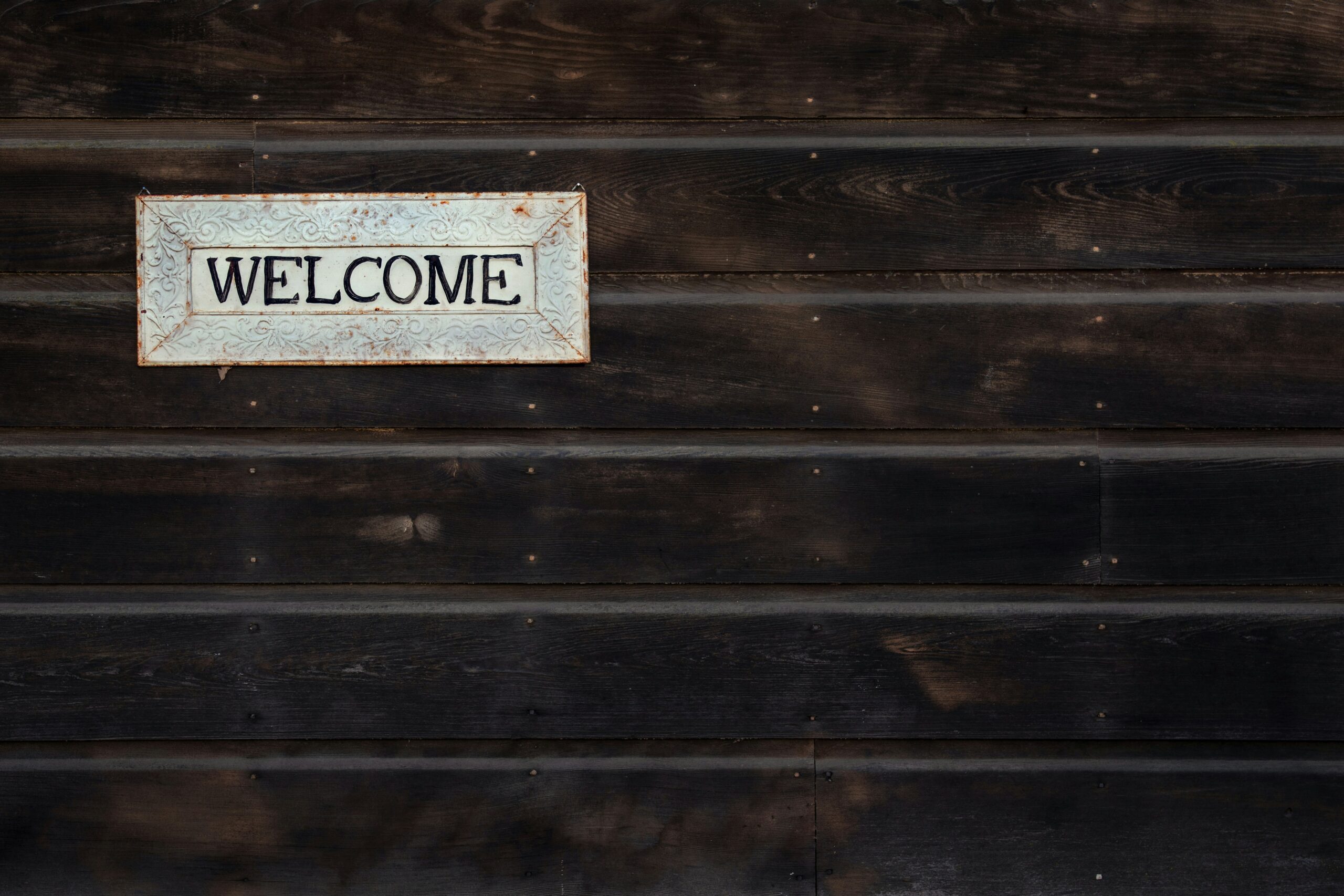 welcome sign